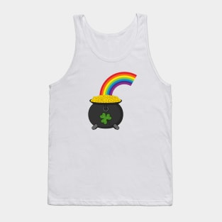 Pot of Gold Rainbow Cartoon Tank Top